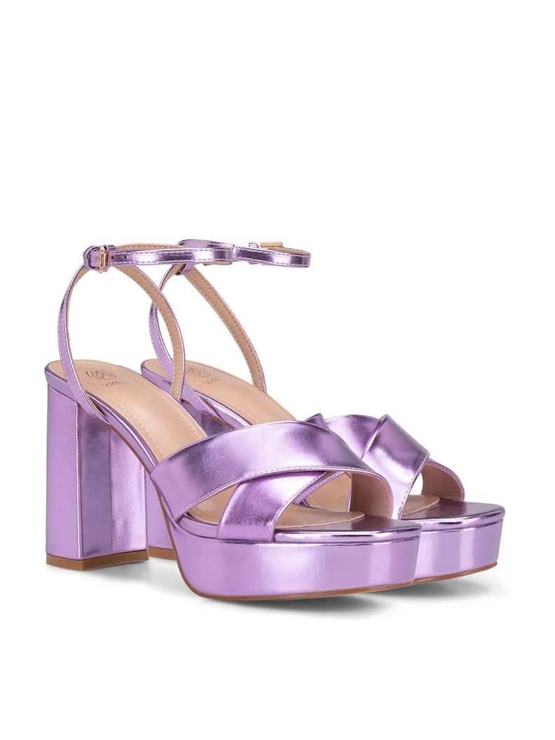 Sandalia Plataforma Morado Fiesta YJ26 Weide-2