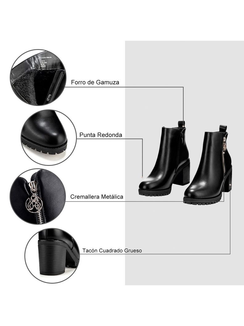 Botin Mujer Nahia Negro Weide-8