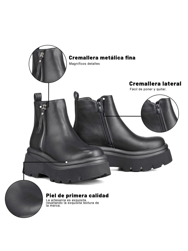 Botin Casual Mujer Plataforma Antideslizante Moda Weide DH81-4