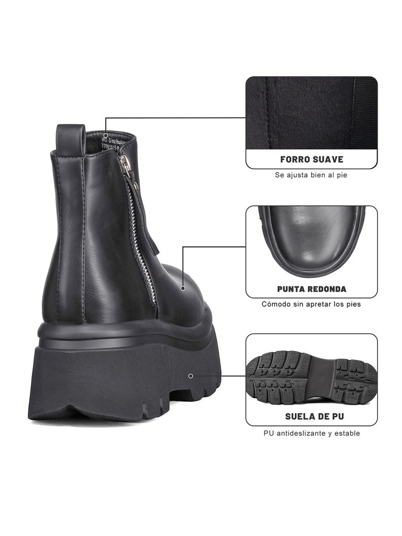 Botin Casual Mujer Plataforma Antideslizante Moda Weide DH81-5