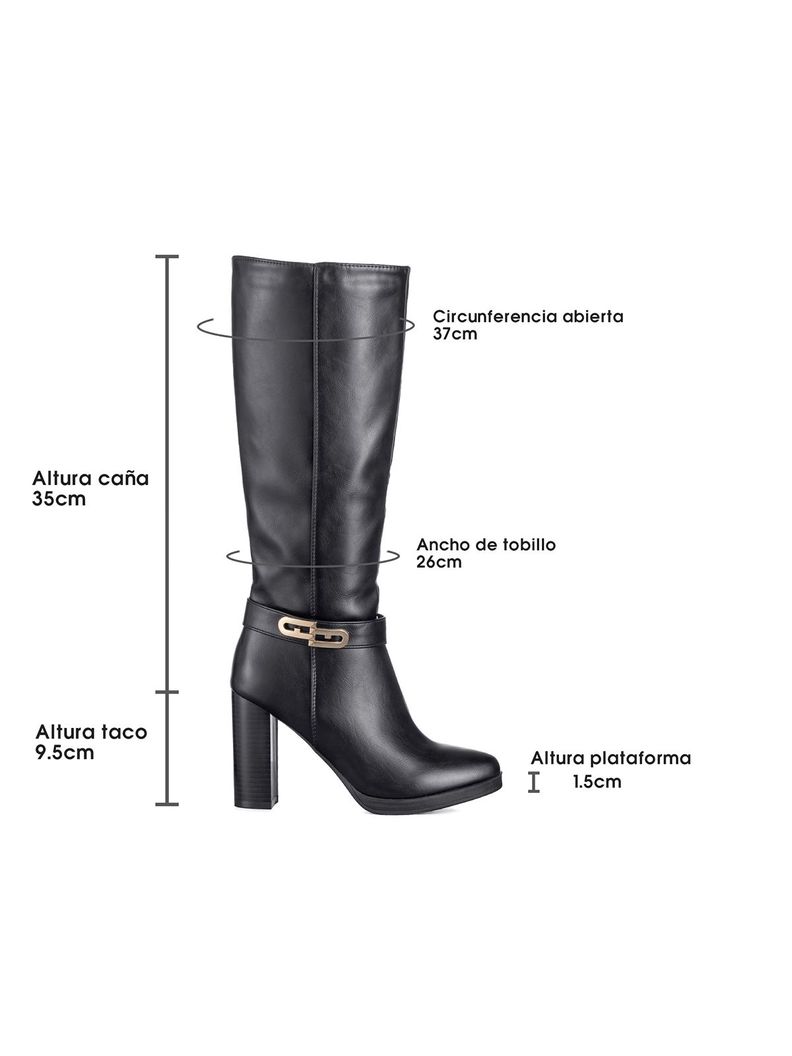 Botas Largas Mujer Tacon Grueso De Moda Vintage Weide QBM12-4