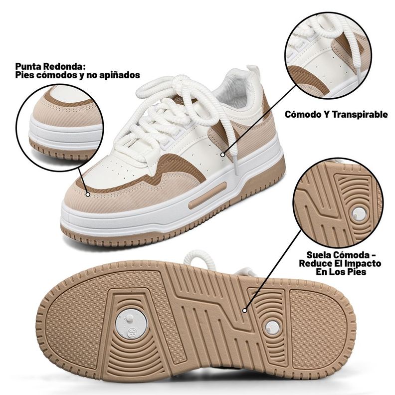 Zapatilla Deportiva Casual Mujer Moda De Colores Weide LT205-4
