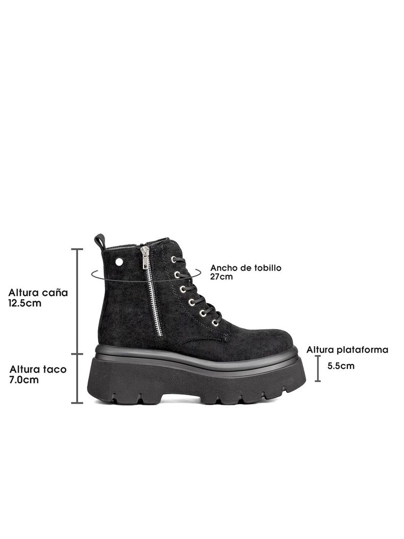 Botin Casual Mujer Eco Cuero Plataforma Weide DH87-3