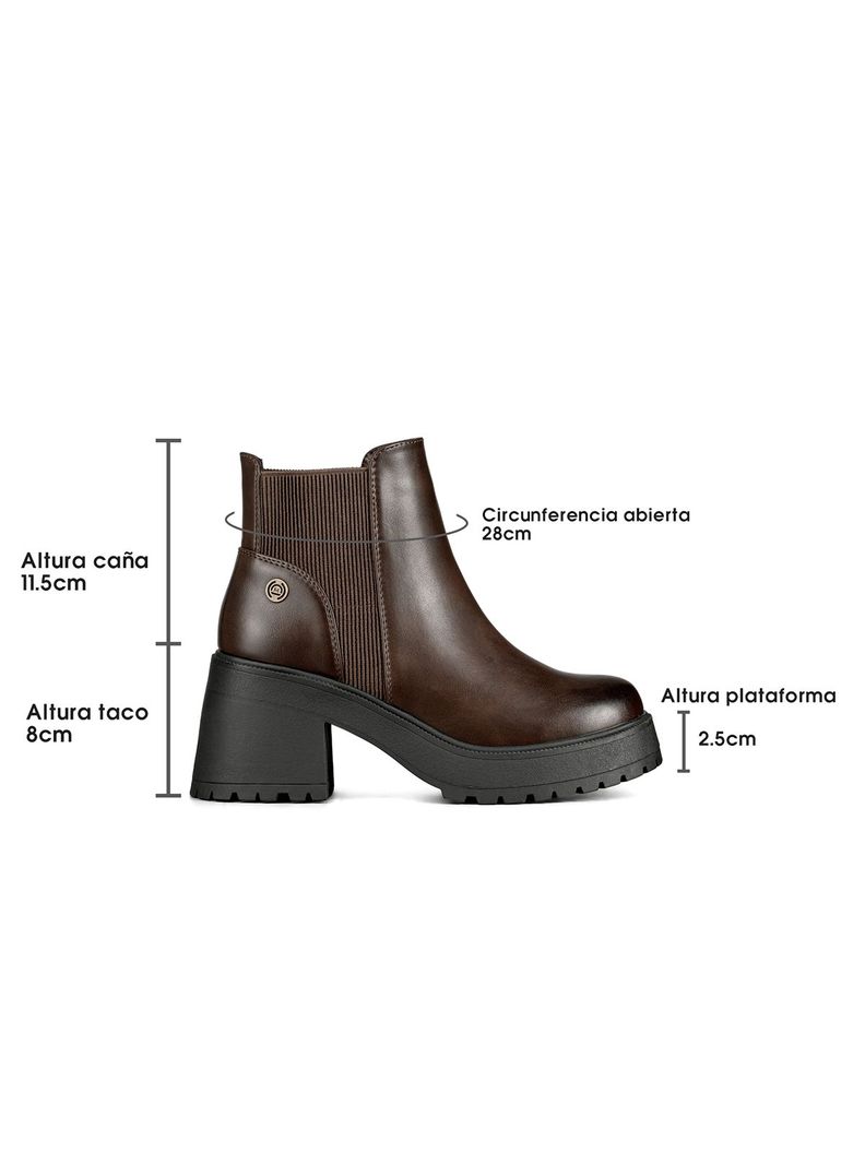 Botin Mujer Casual Eco Cuero Con Felpa Vintage Weide CZY612-4