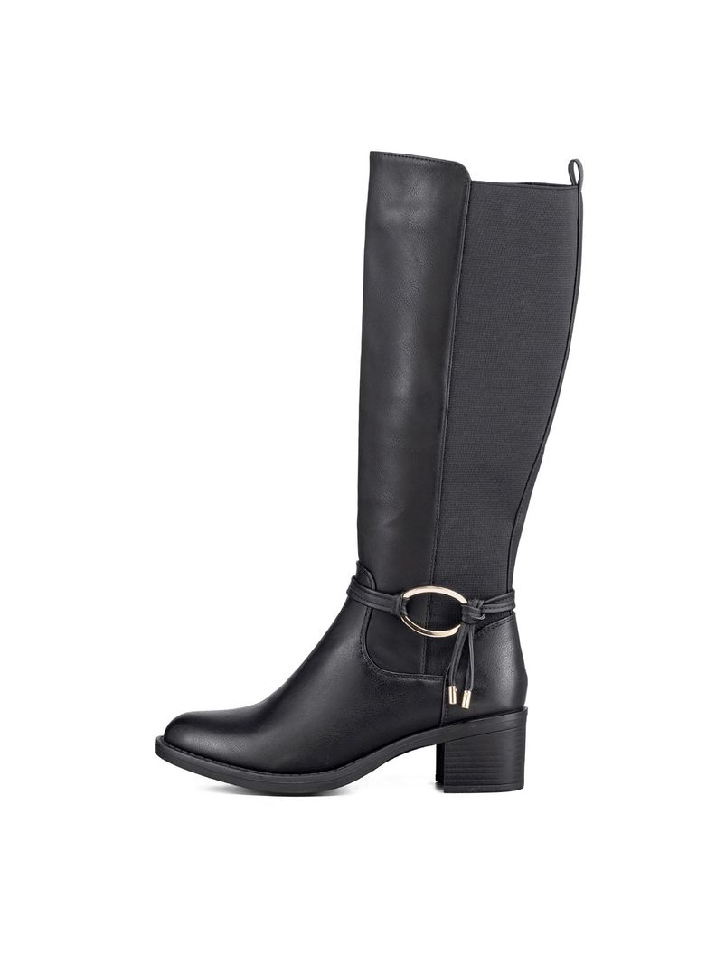 Bota Larga Mujer Casual Eco Cuero Tacon Grueso Weide ZS71-1