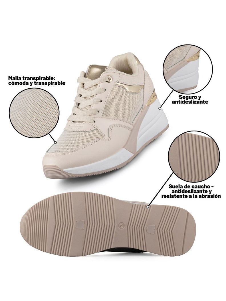 Zapatilla Casual Mujer Deportiva Urbana Moda Weide JLL015-4