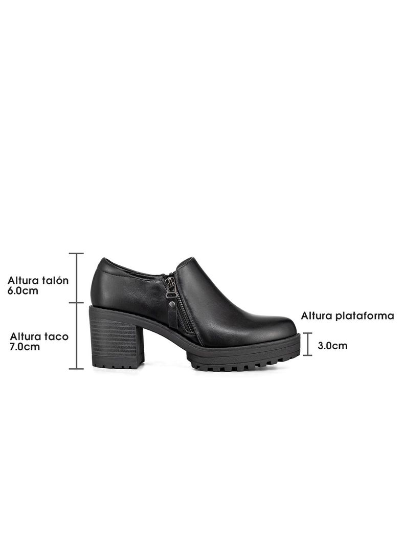 Botin Casual Mujer Negro Eco cuero Formal Weide QBM11-3