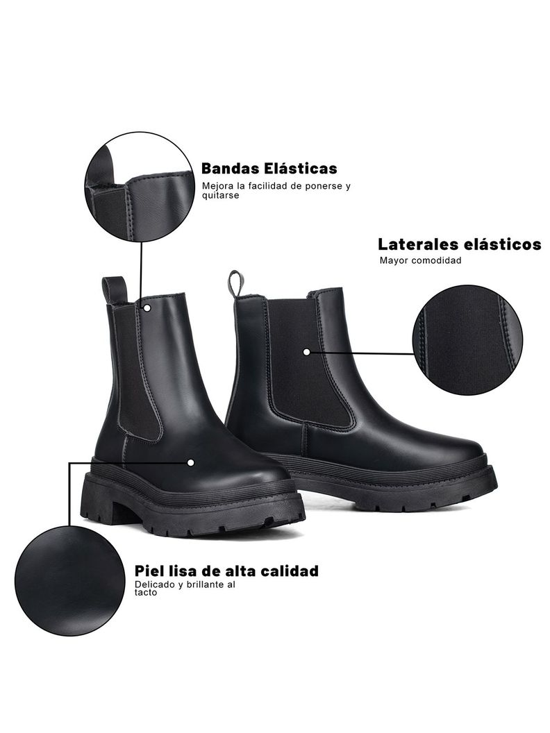Botin Casual Mujer Plataforma Clasico Formal Weide SL31-4
