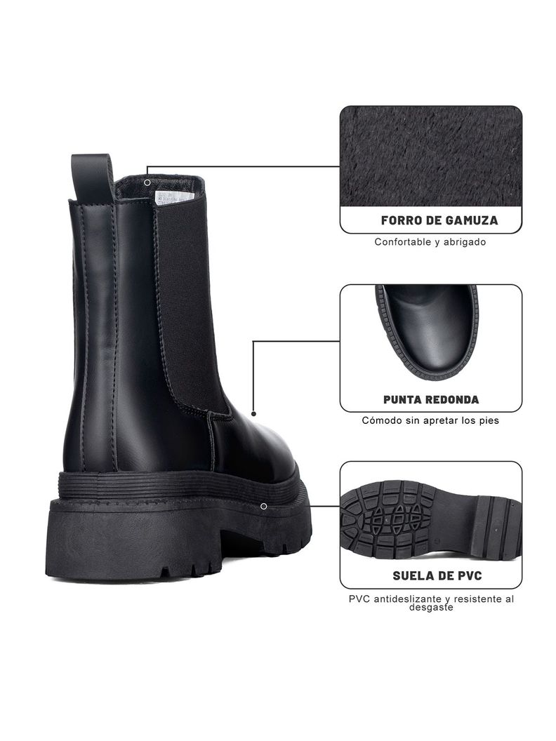 Botin Casual Mujer Plataforma Clasico Formal Weide SL31-5