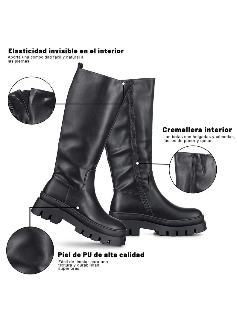 Botas Largas Casual Plataforma Vintage Mujer Weide HX510-5