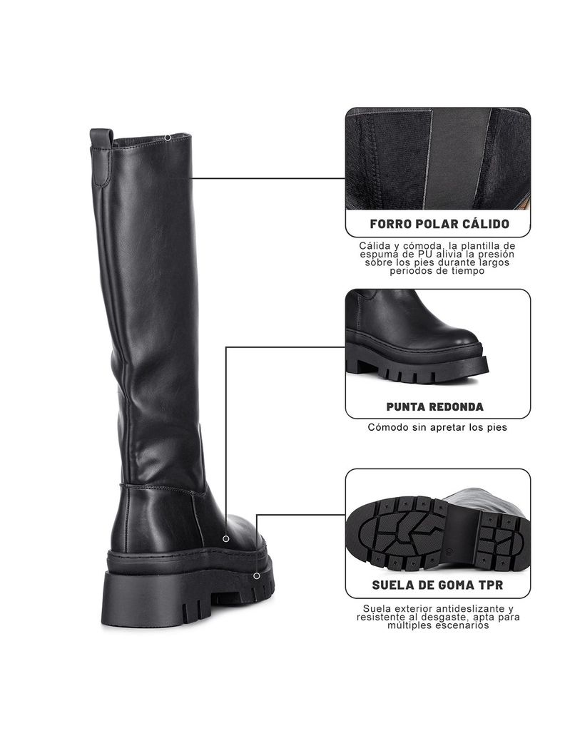 Botas Largas Casual Plataforma Vintage Mujer Weide HX510-6