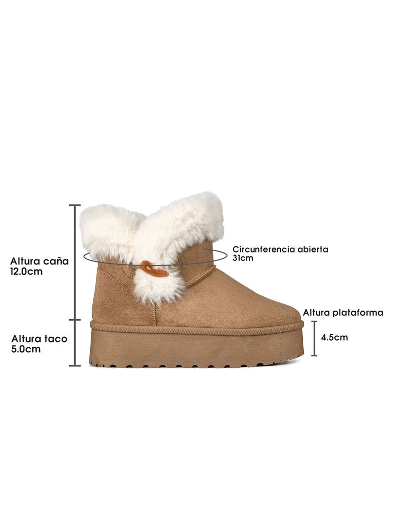 Botin Casual Mujer Gamuza Vintage Antideslizante Weide LT201-6