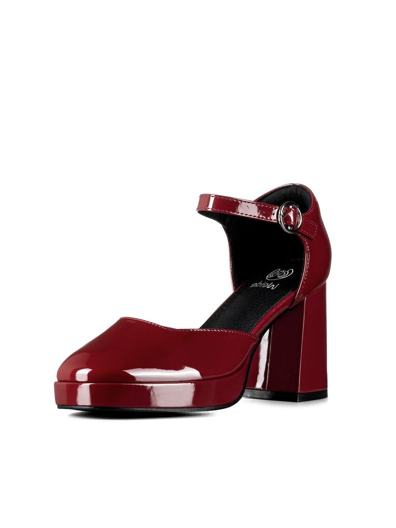 Zapato Mary Jane Tacones Elegante Charol Mujer Weide YL85-0