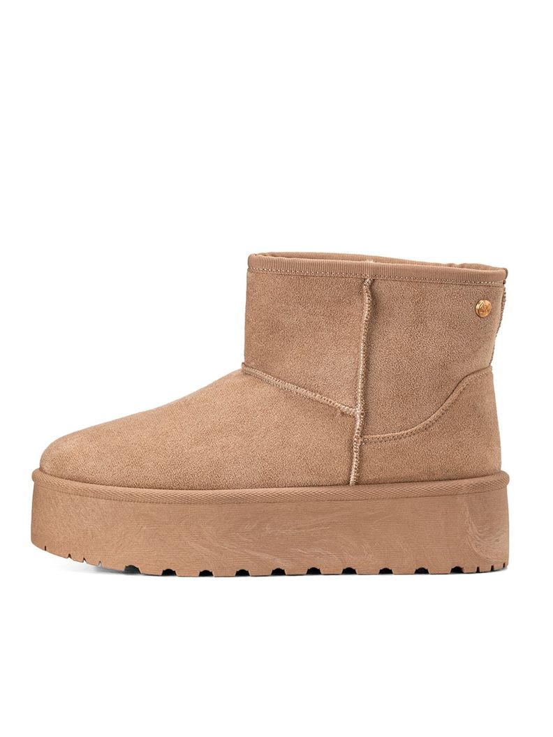 Botin Caqui Casual Mujer Weide LT122-2