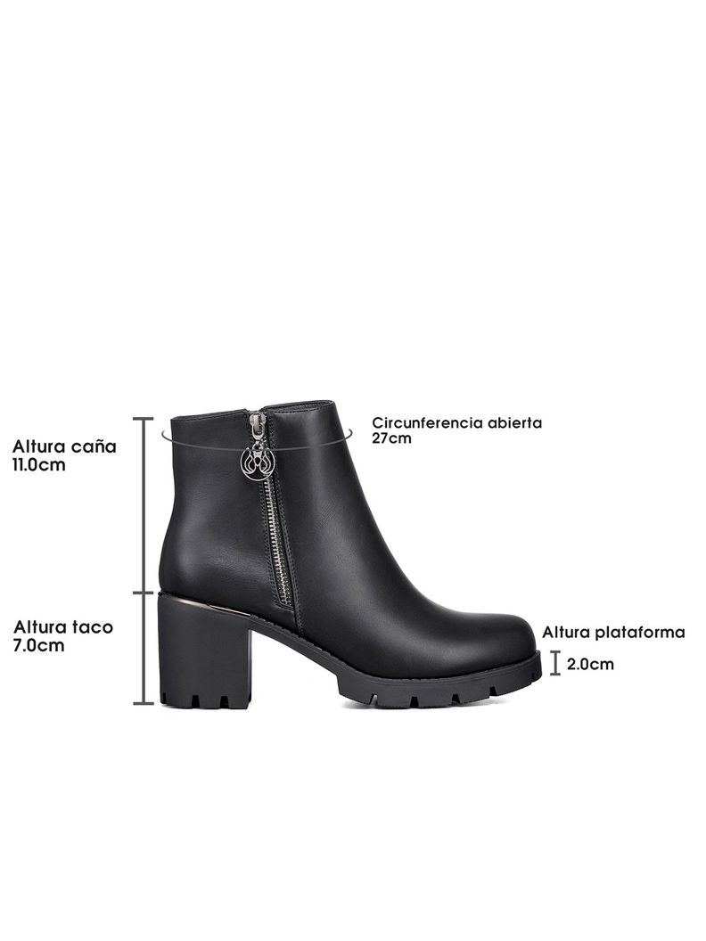Botin Casual Mujer Tacon Alto Clasico Weide HX507-4