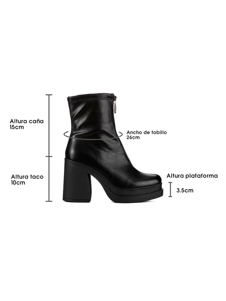 Botin Negro Casual Mujer Weide CZY571-5