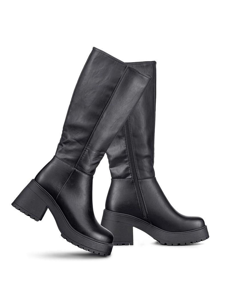Bota Larga Mujer Tacon Grueso Vintage Elegante Weide CZY602-4