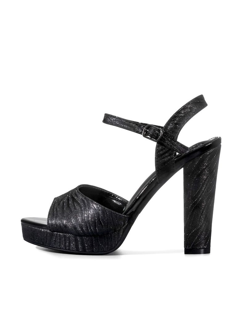 Sandalia Taco Fiesta Elegante Glitter Mujer Weide YOU237-1