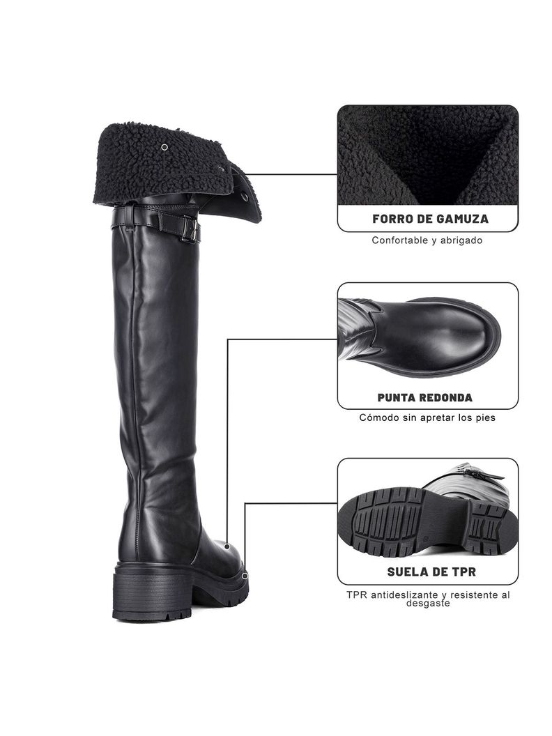 Botas Largas Mujer De Moda Comodo Tacon Grueso Weide CZY615-7