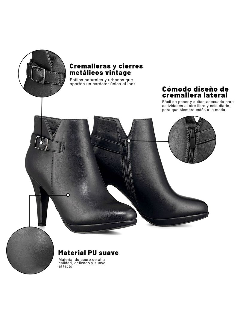 Botin Casual Mujer Vintage Con Felpa Clasico Weide CZY609-5