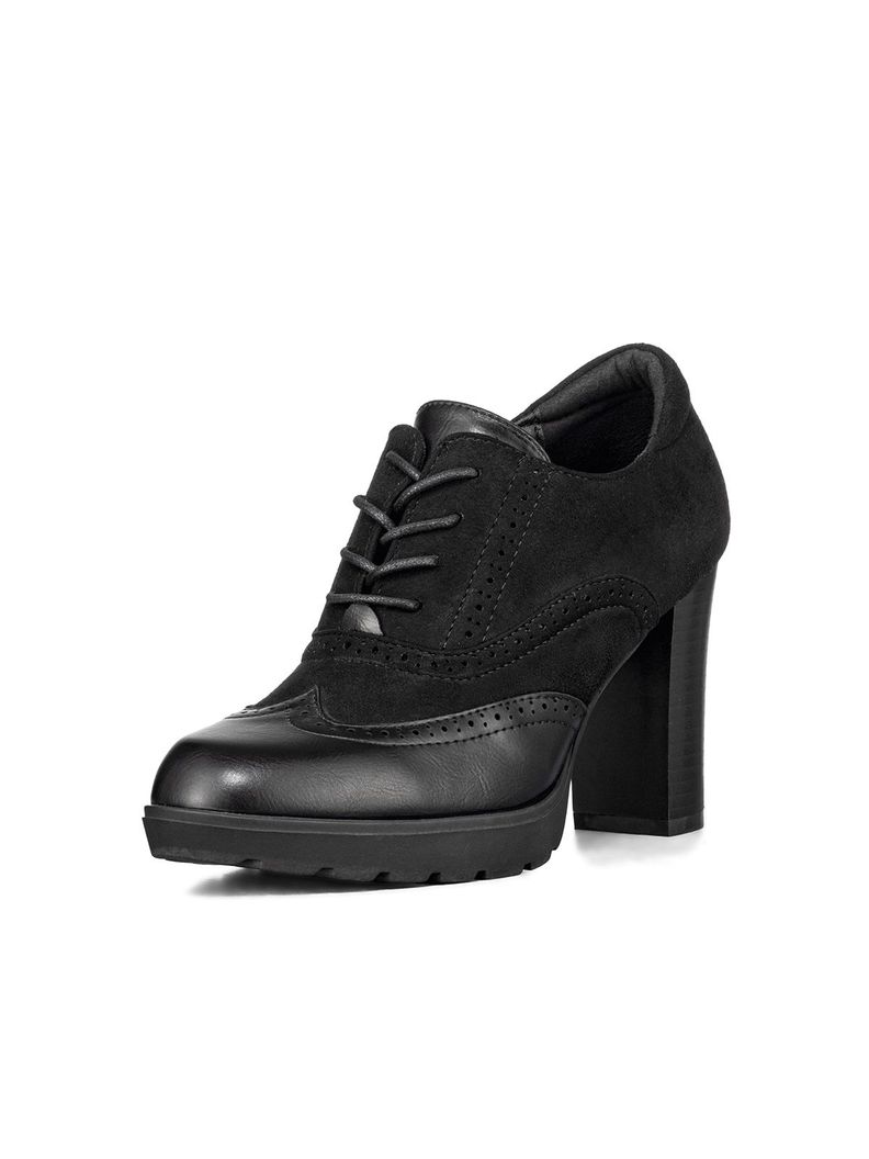 Botin Casual Dama Negro En Gamuza Vintage Weide QBM10-0