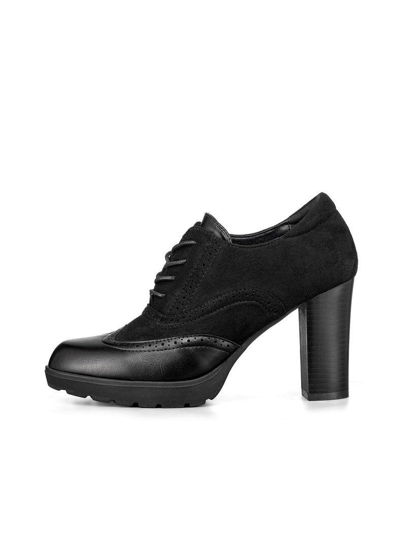 Botin Casual Dama Negro En Gamuza Vintage Weide QBM10-1