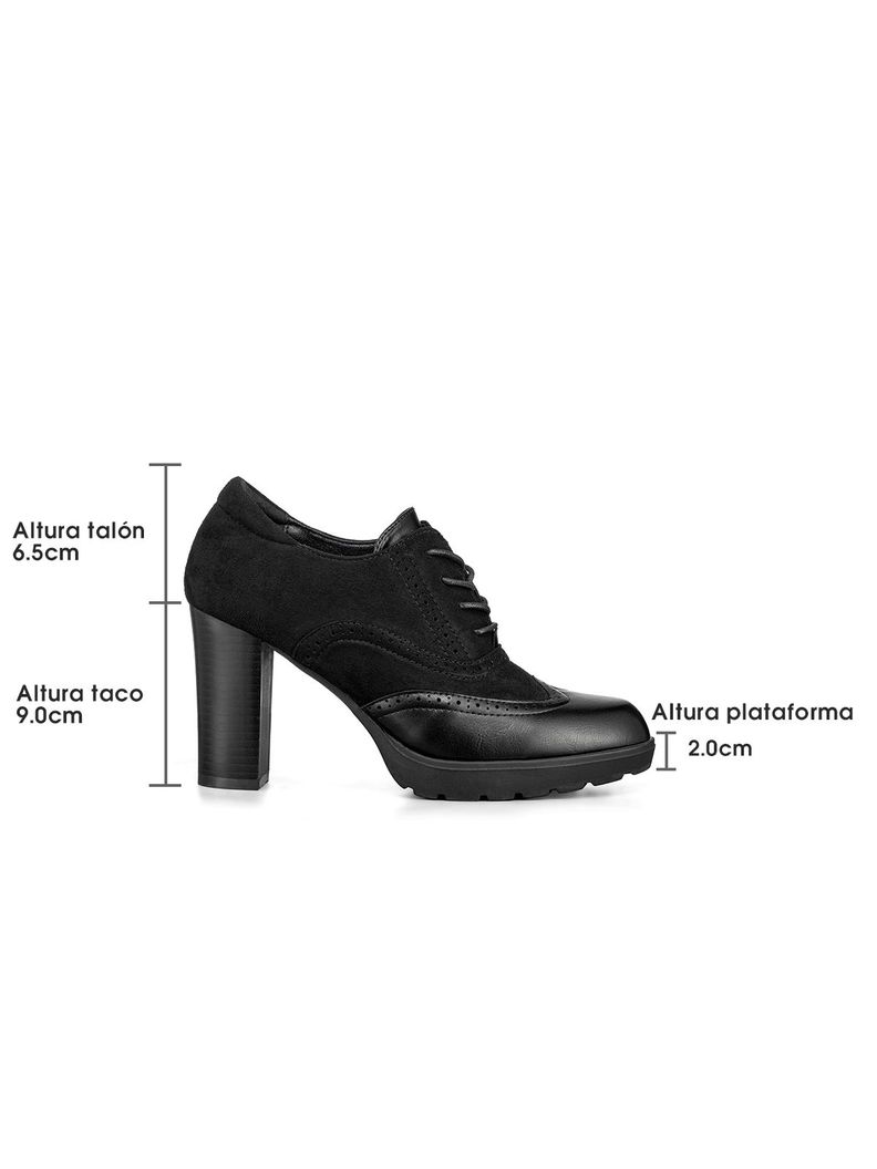 Botin Casual Dama Negro En Gamuza Vintage Weide QBM10-3