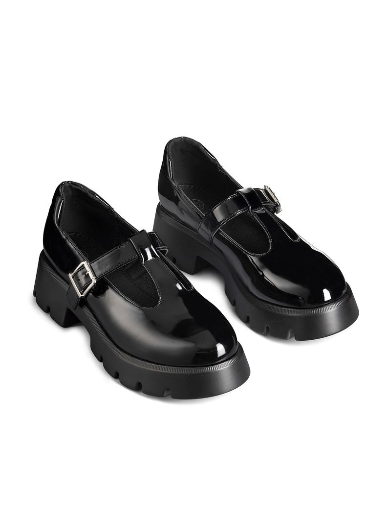 Zapatos Mary Jane Con Taco Casual Charol Mujer Weide GHE30-5