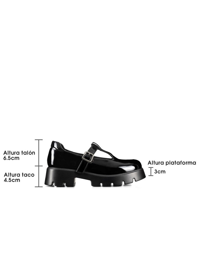 Zapatos Mary Jane Con Taco Casual Charol Mujer Weide GHE30-7