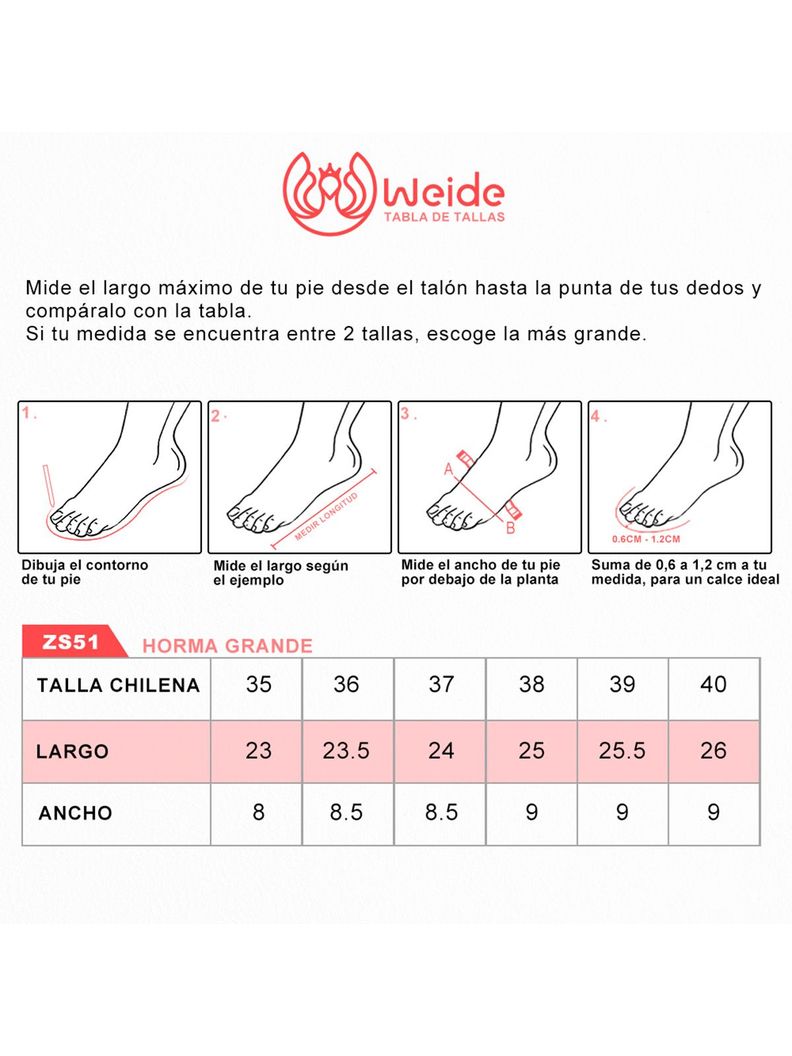 Botin Negro Casual Mujer Weide ZS51-3