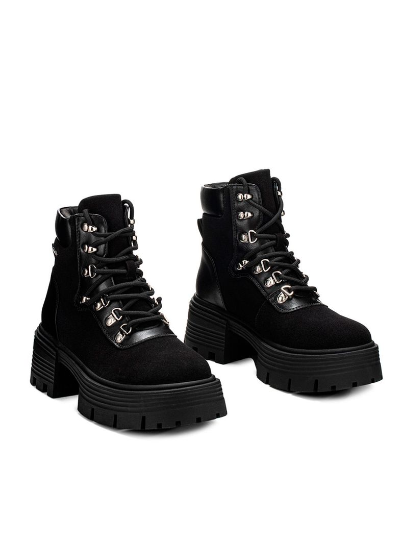 Botin Negro Casual Mujer Weide DH73-4