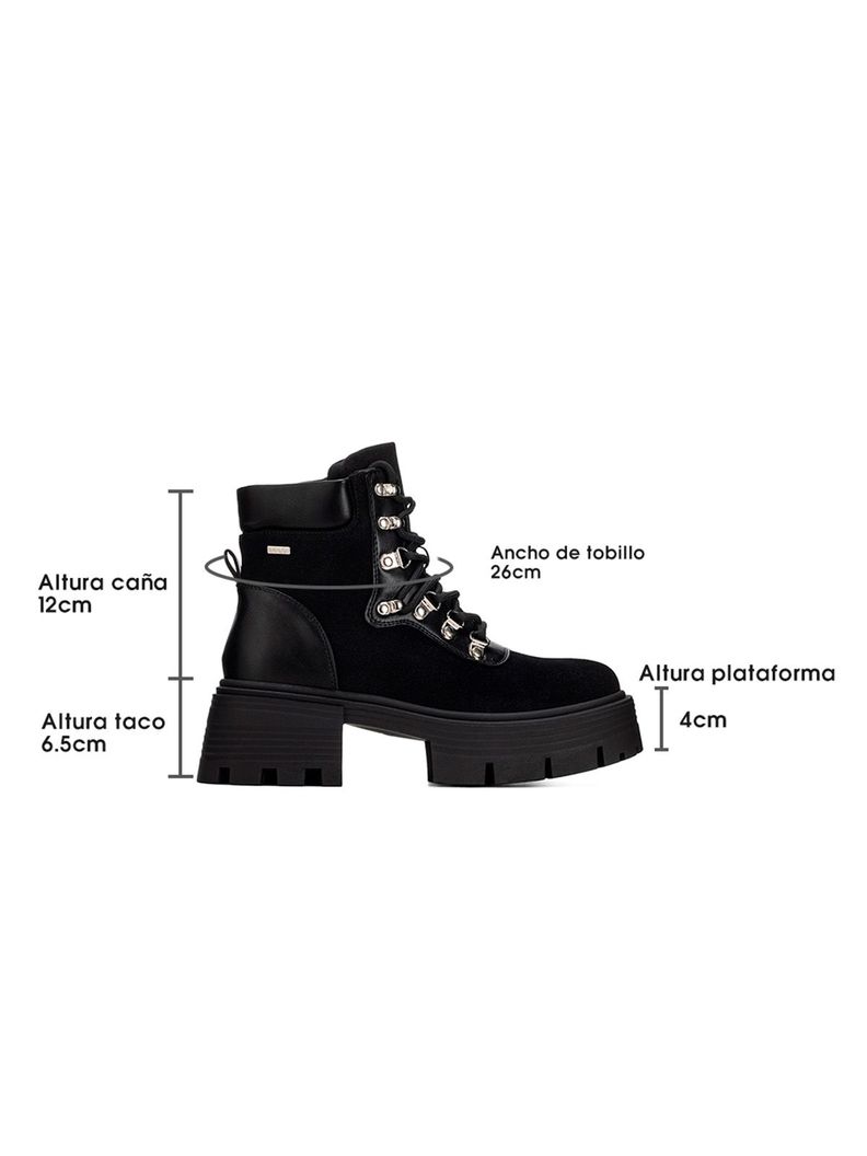 Botin Negro Casual Mujer Weide DH73-5