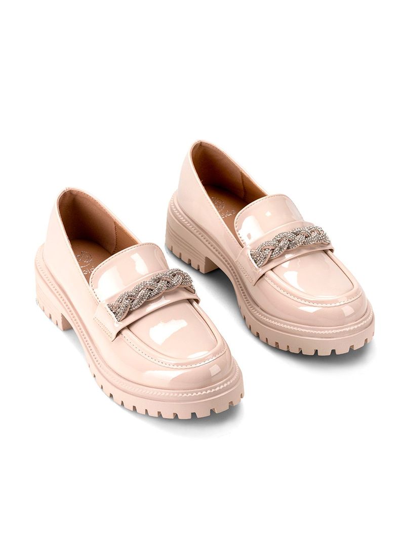 Zapato Taco Beige Casual JN21 Weide-2