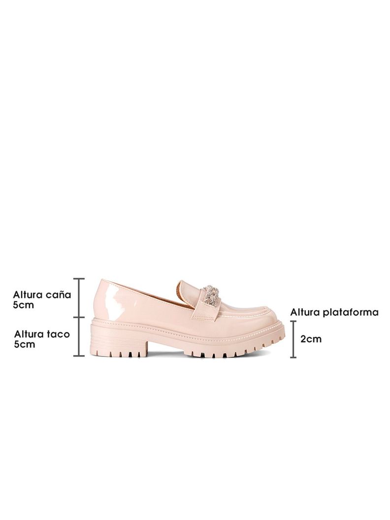 Zapato Taco Beige Casual JN21 Weide-4