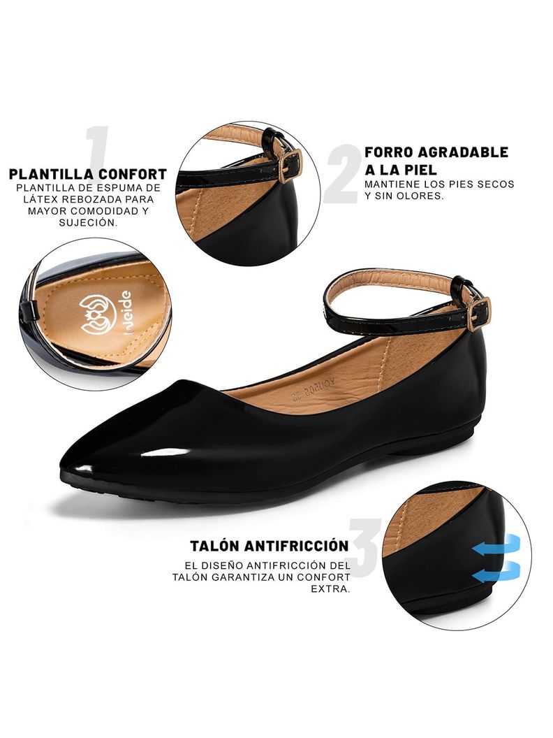 Ballerina Mujer Casual Charol Moda Plano Weide YOU505-4