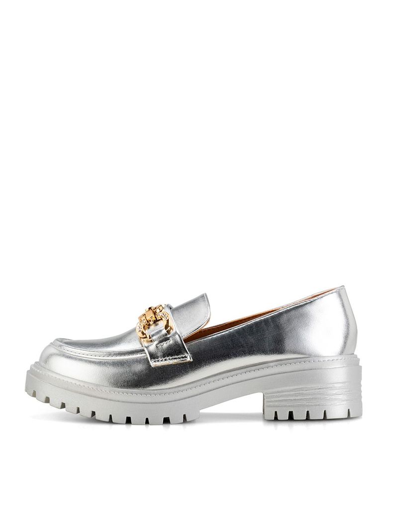 Zapato Taco Plateado Casual JN20 Weide-1