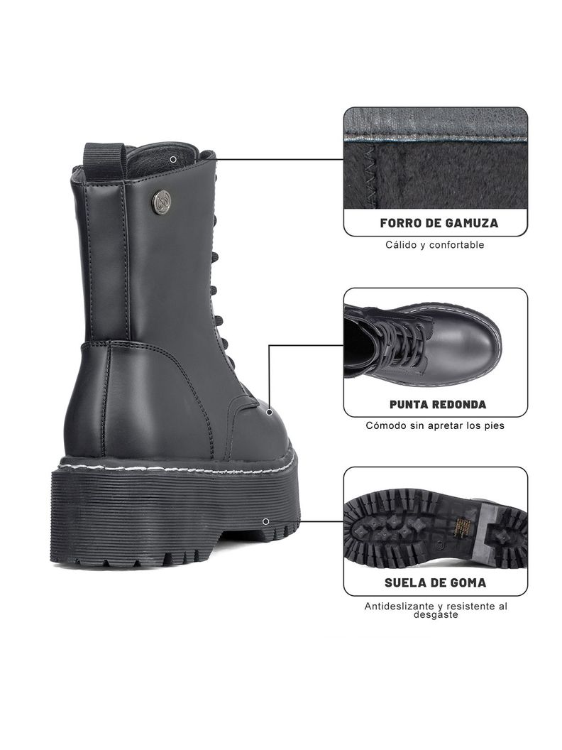 Botin Mujer Carlota Negro Weide-5