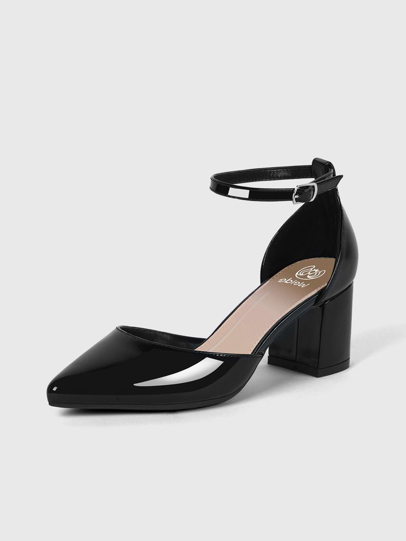 Zapato Taco Alto Negro Fiesta Mujer Weide GH63-0