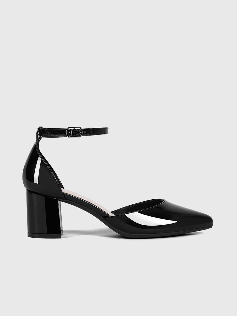 Zapato Taco Alto Negro Fiesta Mujer Weide GH63-2