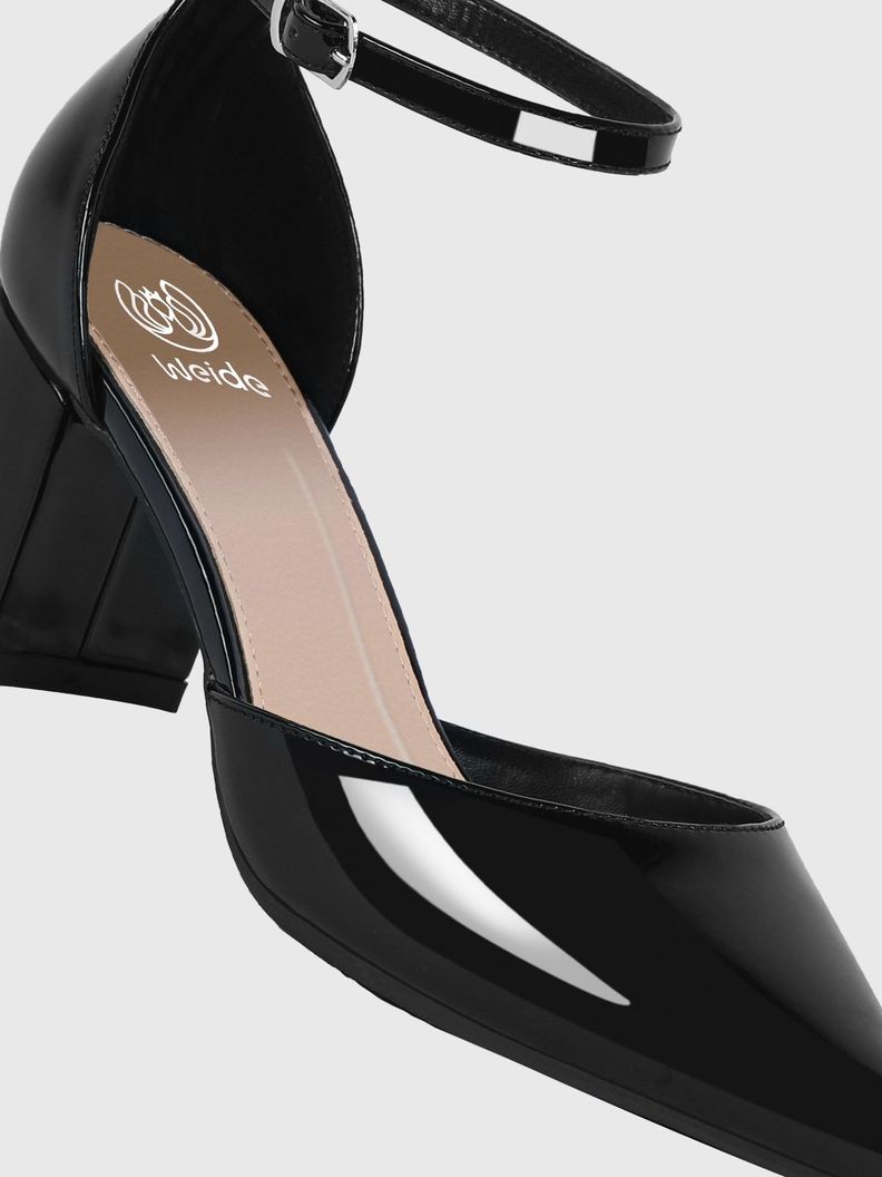 Zapato Taco Alto Negro Fiesta Mujer Weide GH63-5