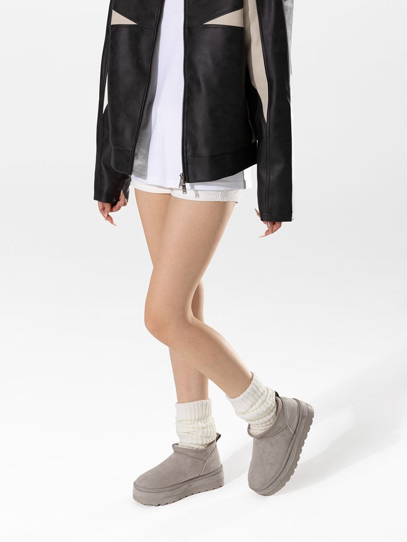Botin Casual Mujer De Gamuza Comodo Weide LT200-1