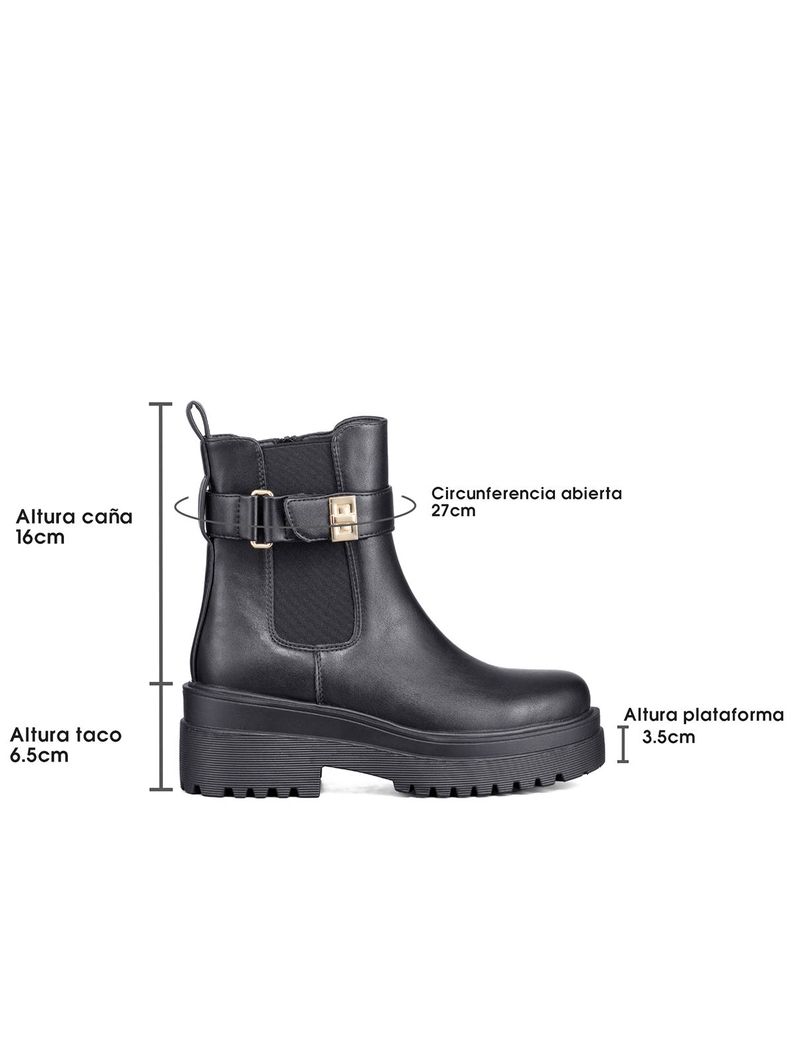 Botin Casual Mujer Eco Cuero Vintage Plataforma Weide RQ81-3