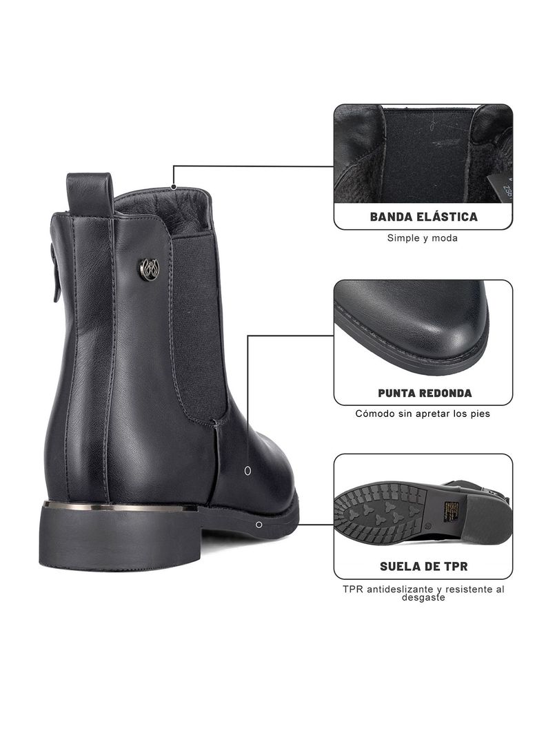Botin Casual Mujer Eco Cuero Comodo Formal Moda Weide ZS61-5