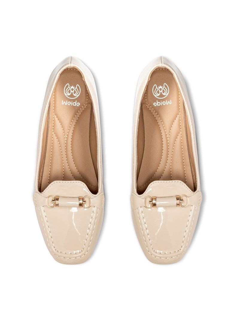 Mocasin Casual Mujer Vintage Charol Plano Weide YOU509-2