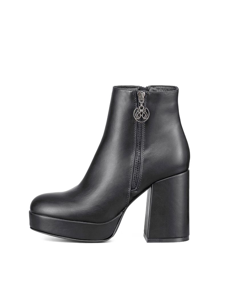 Botin Casual Mujer Eco Cuero Tacon Grueso Clasico Weide DH80-2