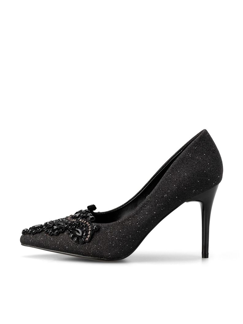 Zapato Taco Alto Negro Fiesta GHE13 Weide-1