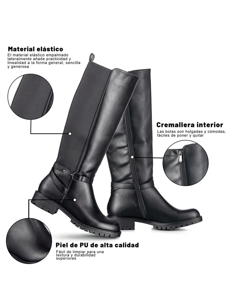 Bota Casual Mujer Vintage Moda Eco Cuero Comodo Weide QBM13-6