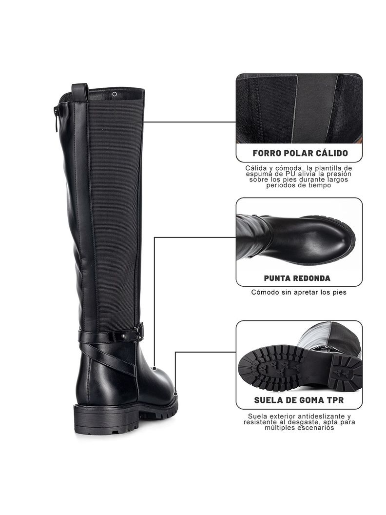 Bota Casual Mujer Vintage Moda Eco Cuero Comodo Weide QBM13-7