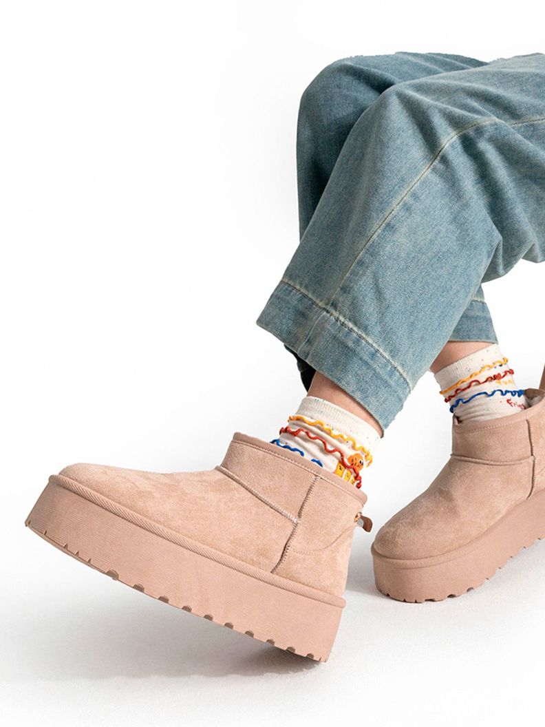 Botin Caqui Casual Mujer Weide LT123-1
