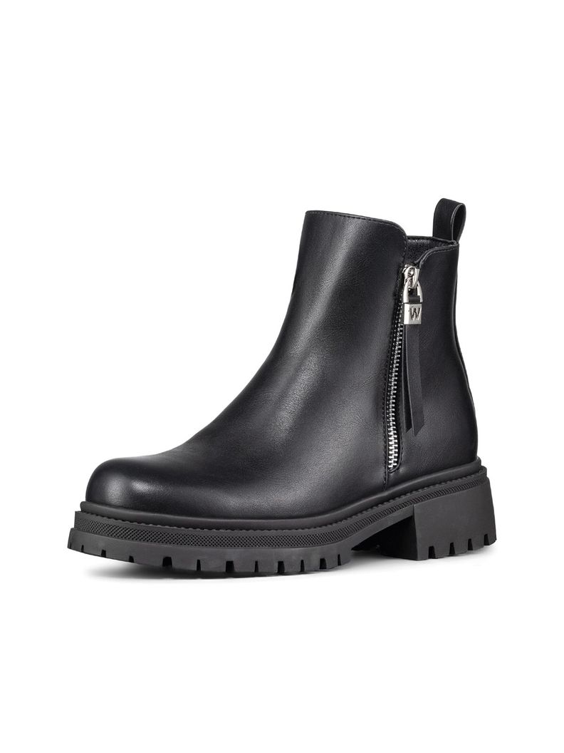 Botin Casual Mujer Eco Cuero Plataforma Vintage Weide ZS67-0